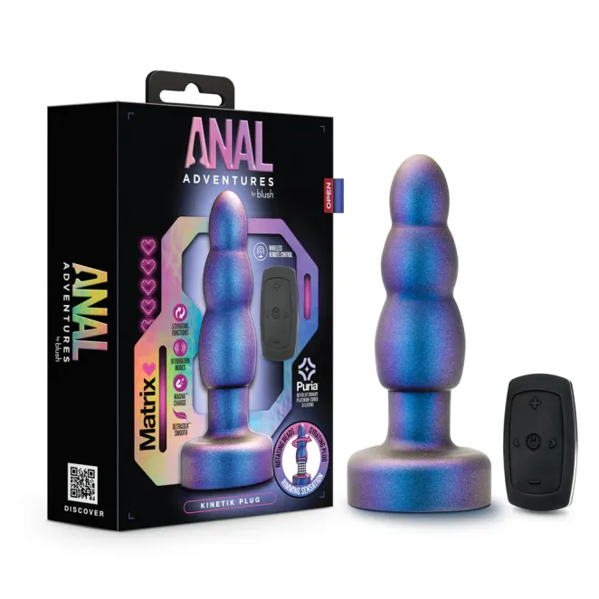 Anal Matrix Kinetik Vibrating Butt Plug with Remote