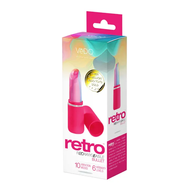 VeDO Retro Discreet Lipstick Bullet Vibe Pink
