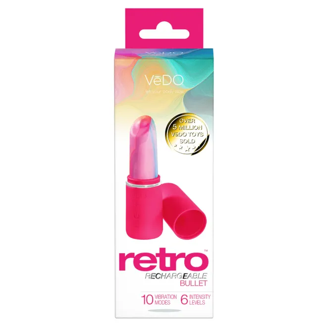 VeDO Retro Discreet Lipstick Bullet Vibe Pink
