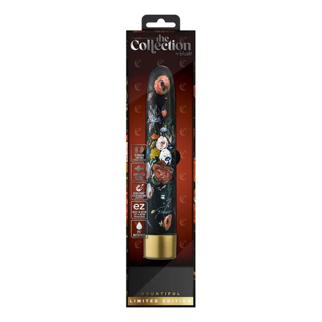 The Collection Bountiful 7 in. Slimline Vibrator Flora