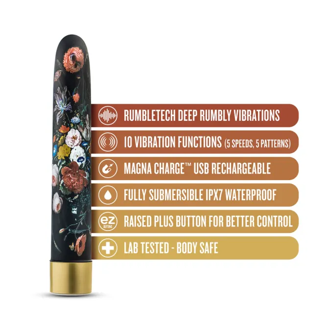 The Collection Bountiful 7 in. Slimline Vibrator Flora