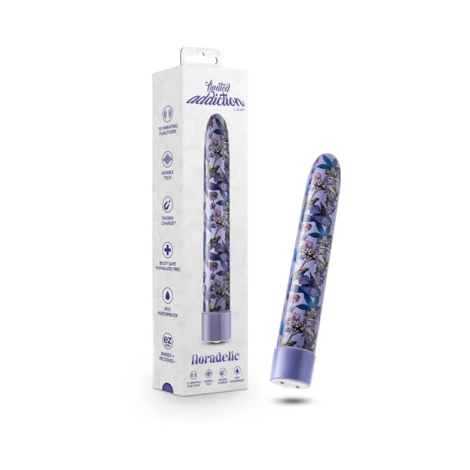 Limited Addiction Floradelic 7 in. Vibrator Purple