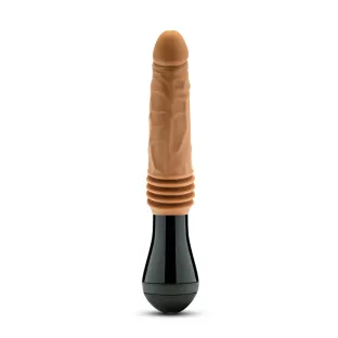 10.5 in. Thrusting Gyrating Vibrating Dildo Tan