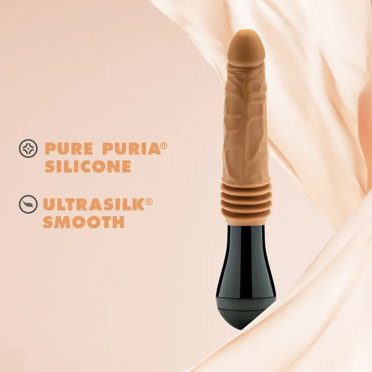 10.5 in. Thrusting Gyrating Vibrating Dildo Tan 10.5 in. Thrusting Gyrating Vibrating Dildo Tan