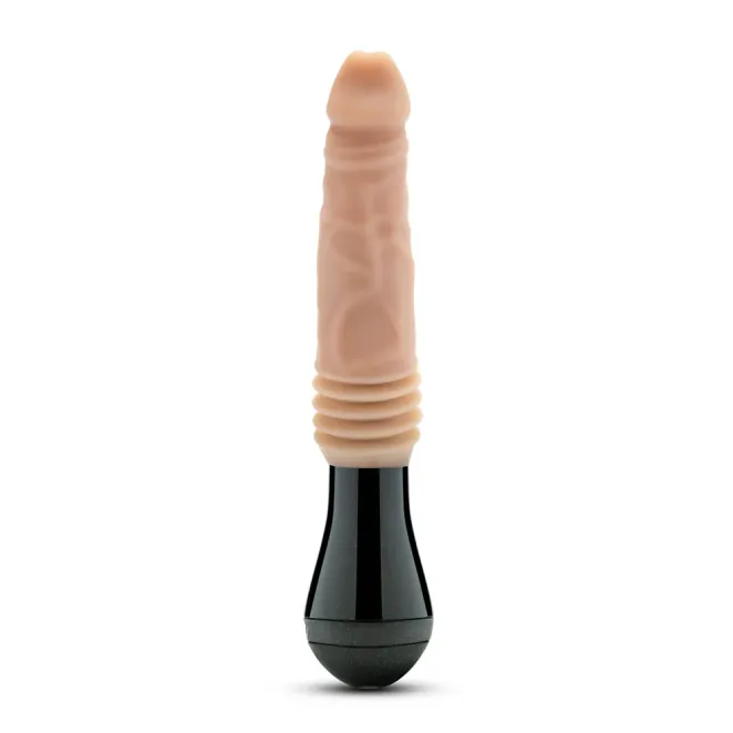 5 Inch Thrusting Gyrating Vibrating Dildo Beige