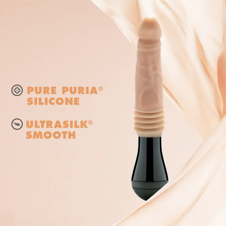 10.5 in. Thrusting Gyrating Vibrating Dildo Beige 10.5 in. Thrusting Gyrating Vibrating Dildo Beige