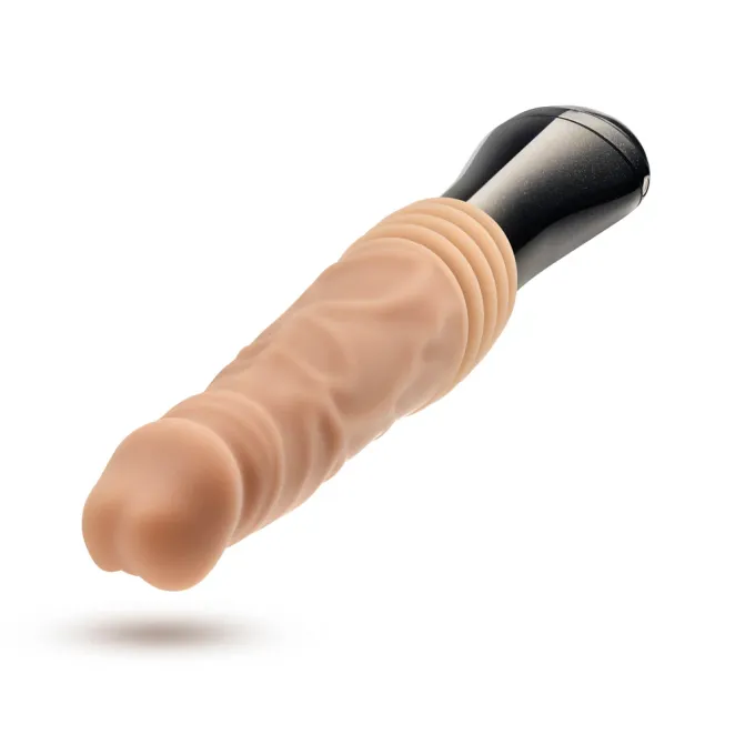 5 Inch Thrusting Gyrating Vibrating Dildo Beige