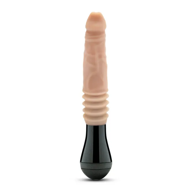 5 Inch Thrusting Gyrating Vibrating Dildo Beige
