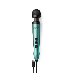 Doxy USB-C Corded Massage Wand Vibrator Turquoise
