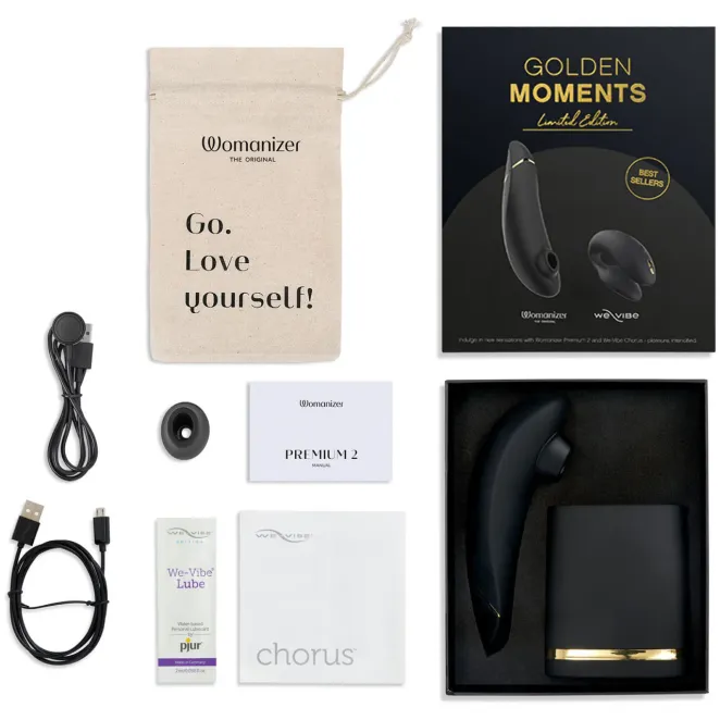Womanizer X We-Vibe Golden Moments Limited Edition Pleasure Collection