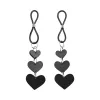 Adjustable Faux Leather Heart Nipple Ties Adjustable Faux Leather Heart Nipple Ties