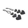 Adjustable Faux Leather Heart Nipple Ties Adjustable Faux Leather Heart Nipple Ties