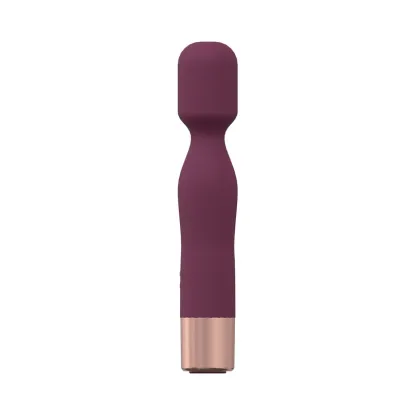 Glamour 10 Speed Mini-Wand Vibrator Burgundy