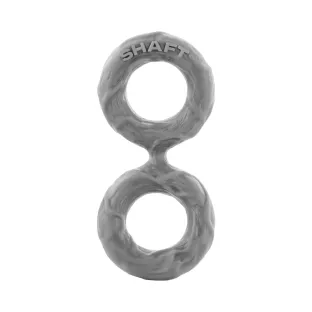 Shaft Model D: Double Cock Ring Grey Size 1