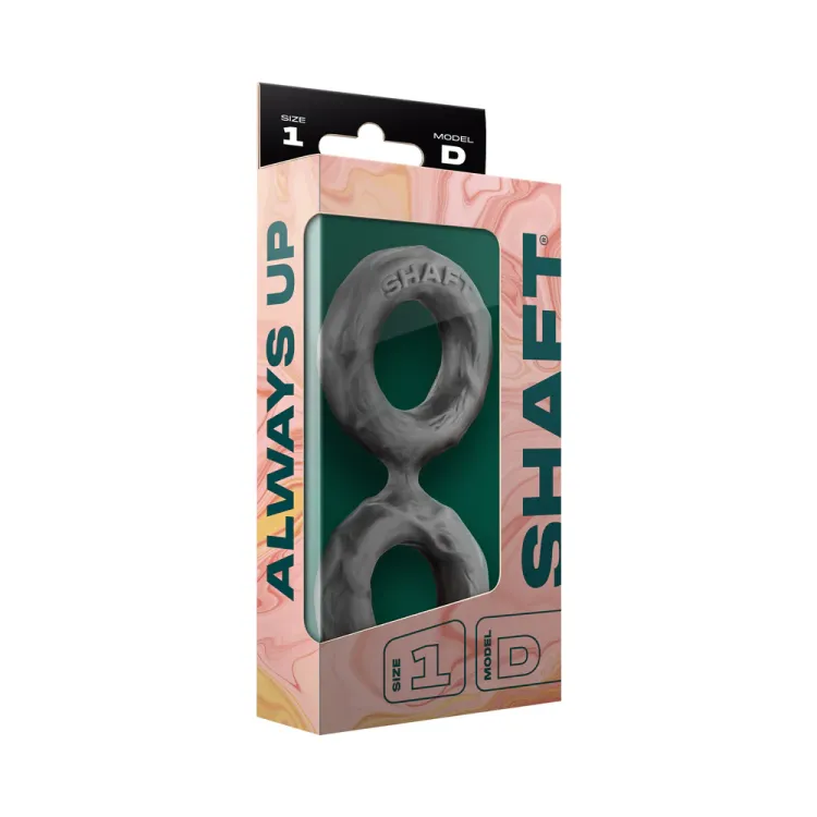 Shaft Model D: Double Cock Ring Grey Size 1 Shaft Model D: Double Cock Ring Grey Size 1
