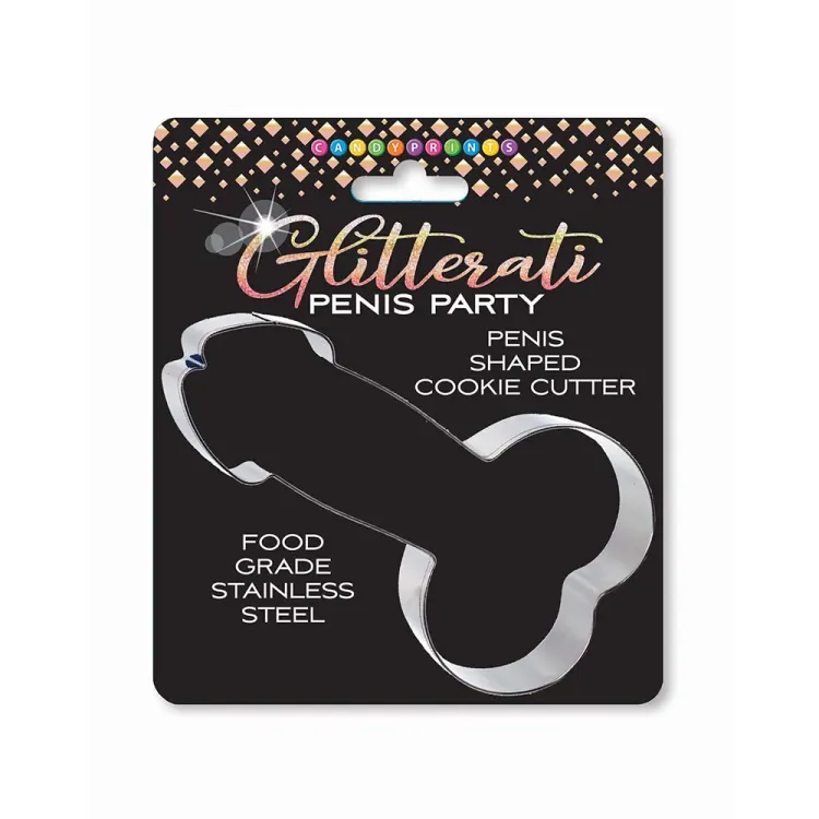 Glitterati Penis Cookie Cutter (88674) by Little Genie Productions | Bachelorette Party Gifts | SlipDix.com Glitterati Penis Cookie Cutter (88674) | SlipDix.com