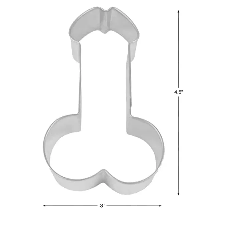 Glitterati Penis Cookie Cutter (88674) by Little Genie Productions | Bachelorette Party Gifts | SlipDix.com Glitterati Penis Cookie Cutter (88674) | SlipDix.com