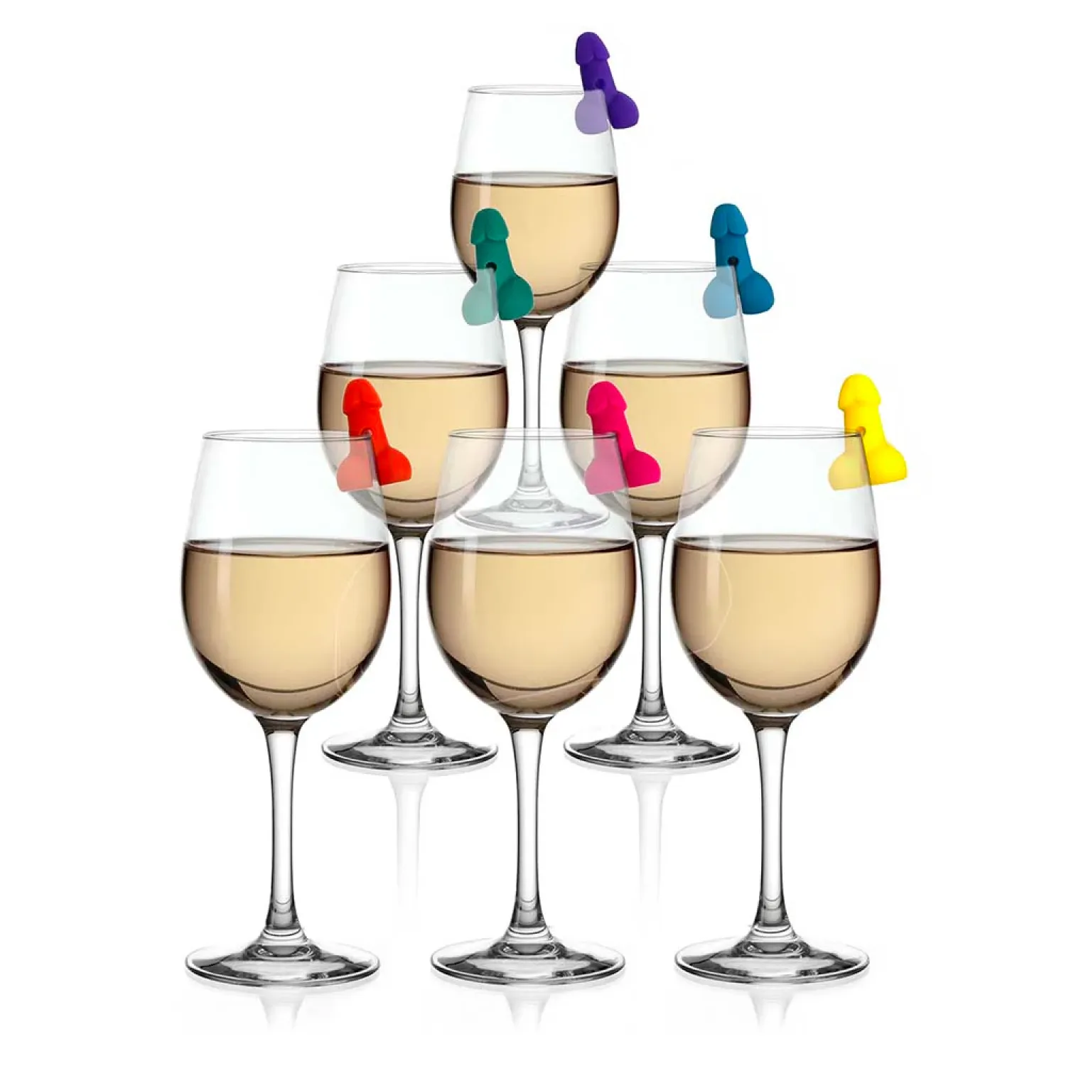 Super Fun Penis Drink Markers 6-Piece Set (88675) | SlipDix.com
