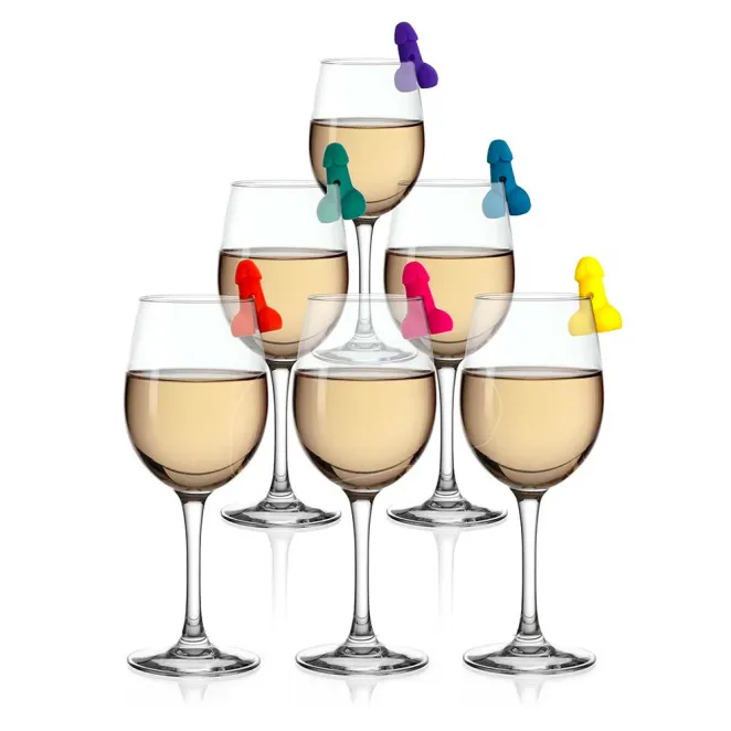 Super Fun Penis Drink Markers 6-Piece Set (88675) | SlipDix.com