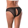 Magic Silk Soft Petals Crotchless Panty Black Magic Silk Soft Petals Crotchless Panty Black