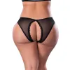Magic Silk Soft Petals Crotchless Panty Black Magic Silk Soft Petals Crotchless Panty Black