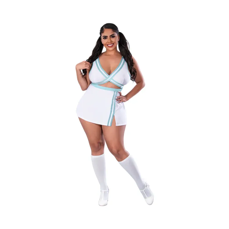 Magic Silk Dress Up School Spirit Costume White Magic Silk Dress Up School Spirit Costume White