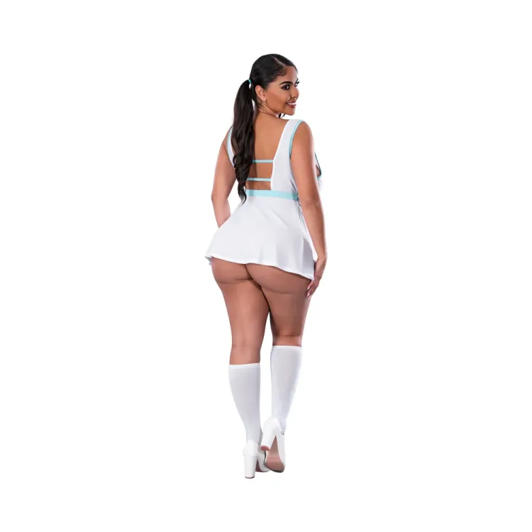 Magic Silk Dress Up School Spirit Costume White Magic Silk Dress Up School Spirit Costume White
