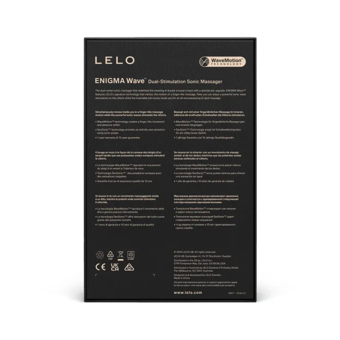 Lelo Enigma Wave SenSonic Triple Action G-Spot and Clitoral Stimulator