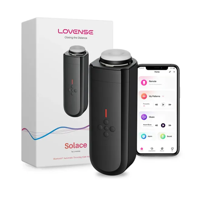 Lovense Solace App-Controlled Thrusting Masturbator