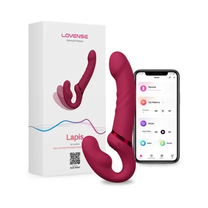 Lovense Lapis Vibrating Strapless Strap-On with App Control