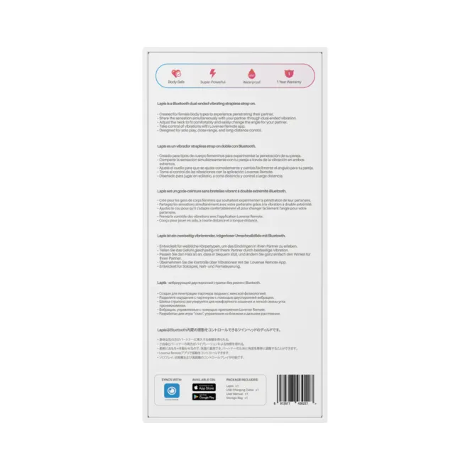 Lovense Lapis Vibrating Strapless Strap-On with App Control