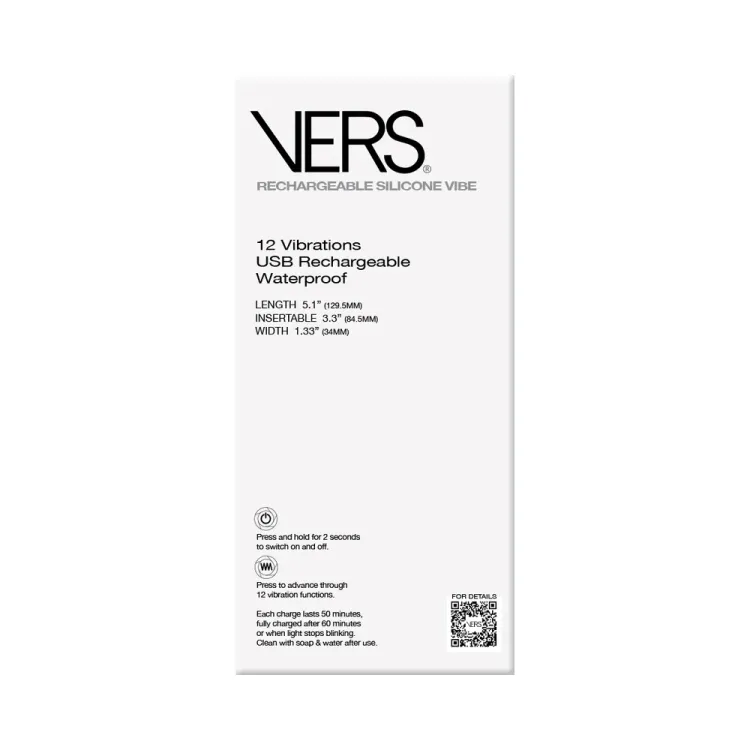 VERS Rechargeable Silicone P-Spot Vibe