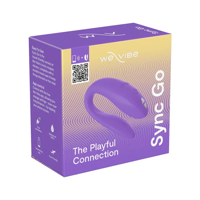 We-Vibe Sync Go App Controlled Rechargeable Clitoral and G-Spot Vibrator Purple