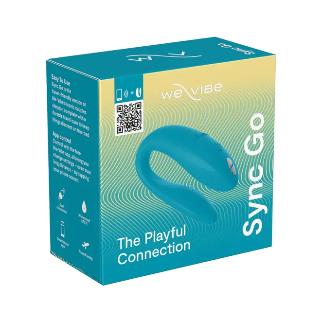 We-Vibe Sync Go App Controlled Rechargeable Clitoral and G-Spot Vibrator Turquoise