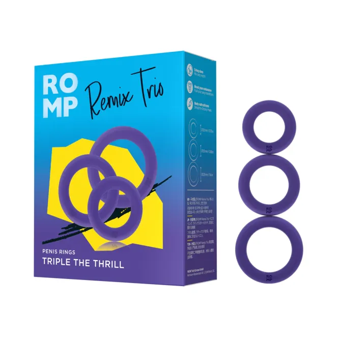 ROMP Remix Trio Cock Ring Set 3-Pc