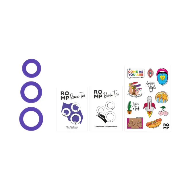 ROMP Remix Trio Cock Ring Set 3-Pc