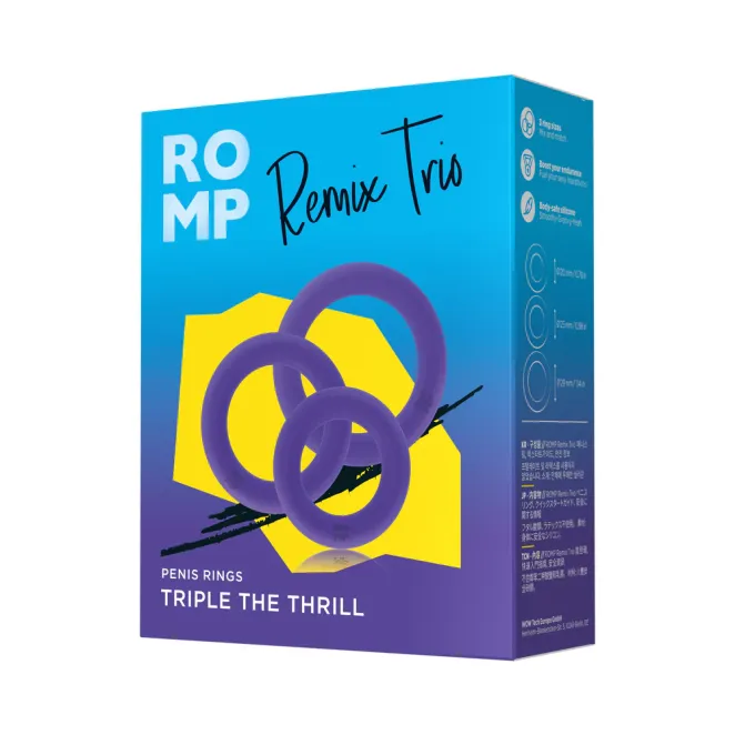 ROMP Remix Trio Cock Ring Set 3-Pc
