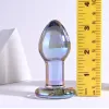 Playboy Sensual Glass Small Iridescent Butt Plug 3 Inch