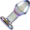 Playboy Sensual Glass Small Iridescent Butt Plug 3 Inch