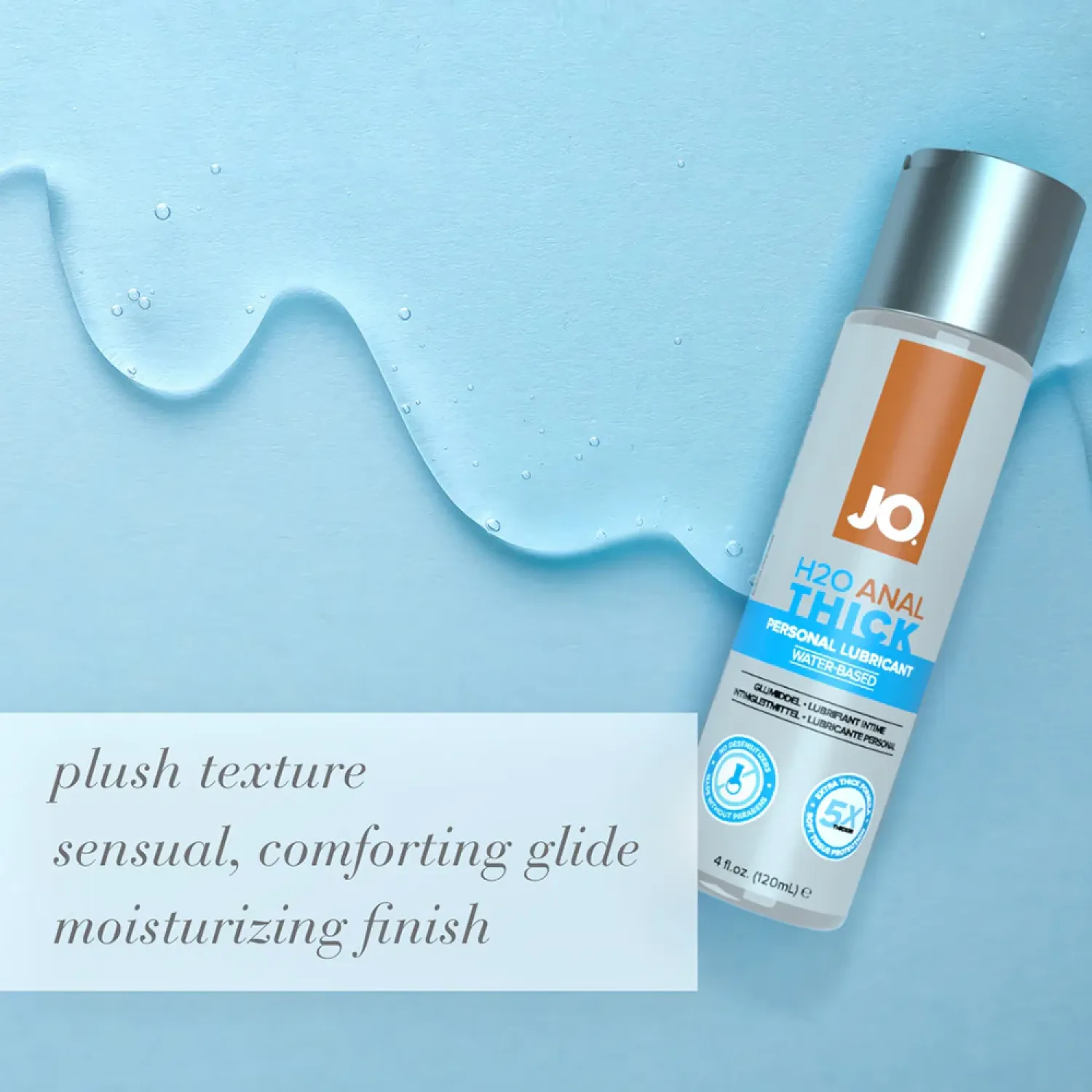 JO H2O Anal Thick Water-Based Lubricant 2 oz.