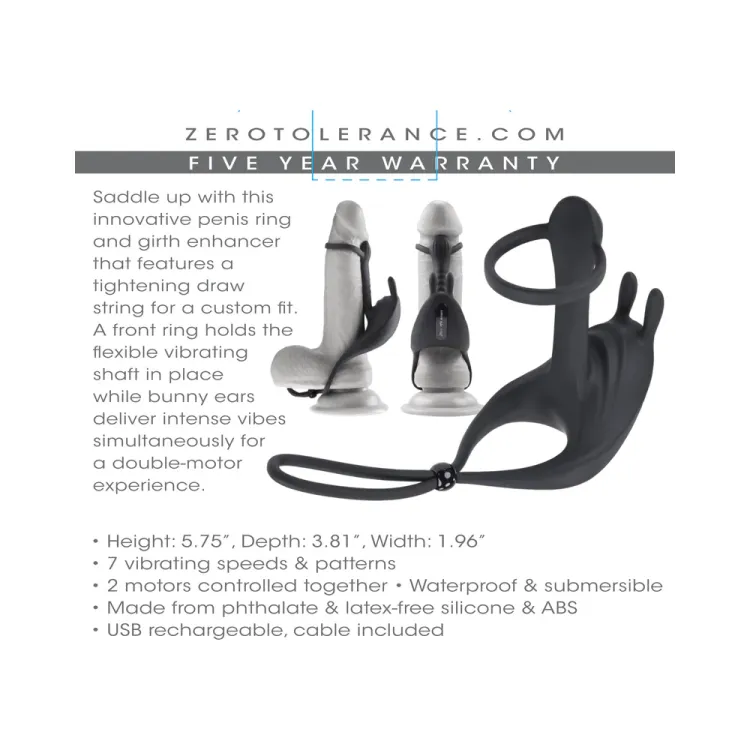Saddle Up Vibrating Cock Ring & Girth Enhancer Saddle Up Vibrating Cock Ring & Girth Enhancer