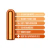 Kool Vibes Mini Bullet Vibrator Tangerine