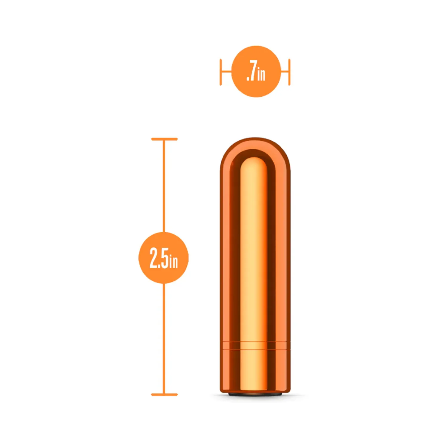 Kool Vibes Mini Bullet Vibrator Tangerine