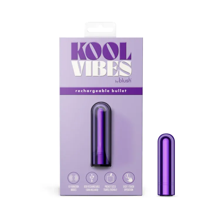 Kool Vibes Mini Bullet Vibrator Grape Kool Vibes Mini Bullet Vibrator Grape