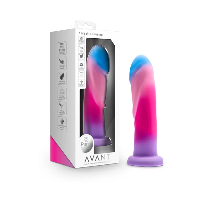 7 Inch Silicone Dildo Cotton Candy
