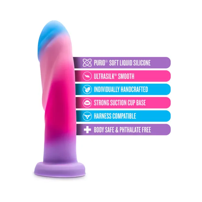 7 Inch Silicone Dildo Cotton Candy