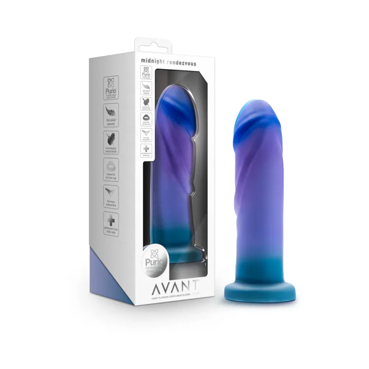 7.5 in. Silicone Dildo Ocean Blue 7.5 in. Silicone Dildo Ocean Blue