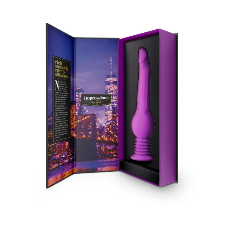 9.75 in. "New York" Gyroquake Thumping Vibrating Dildo 9.75 in. "New York" Gyroquake Thumping Vibrating Dildo