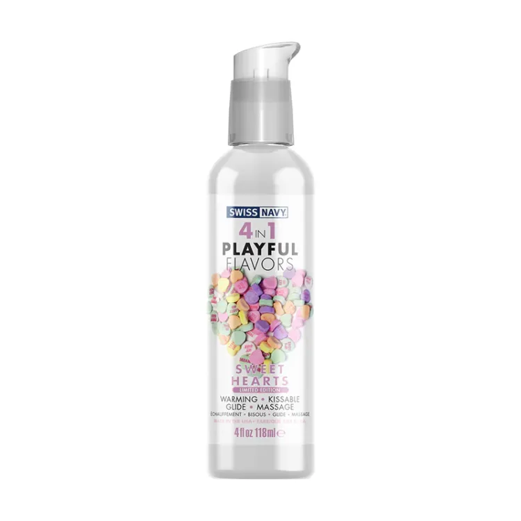 Swiss Navy 4 in 1 Playful Flavors Limited Edition Sweet Hearts 4 oz. (89636) by M.D. Science Lab | Lubricants | SlipDix.com Swiss Navy 4 in 1 Playful Flavors Limited Edition Sweet Hearts 4 oz. (89636) | SlipDix.com