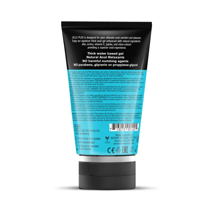 Wicked Jelle Plus Anal Lubricant with Relaxants 4 oz. Wicked Jelle Plus Anal Lubricant with Relaxants 4 oz.